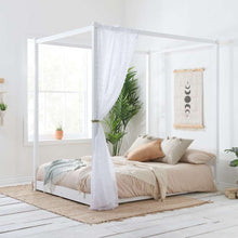 Load image into Gallery viewer, Birlea Darwin Four Poster Bed Frame White
