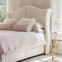 Load image into Gallery viewer, Hypnos Katherine Winged Euro-Wide Headboard
