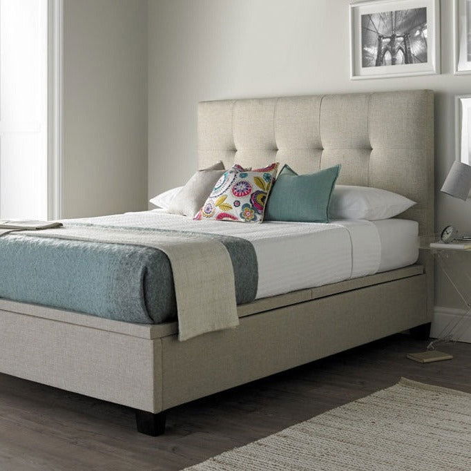 Kaydian Walkworth Ottoman Bed Frame Pendle Oatmeal