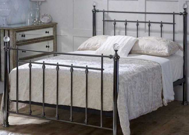 Limelight Libra Black Chrome with Crystals Bed Frame