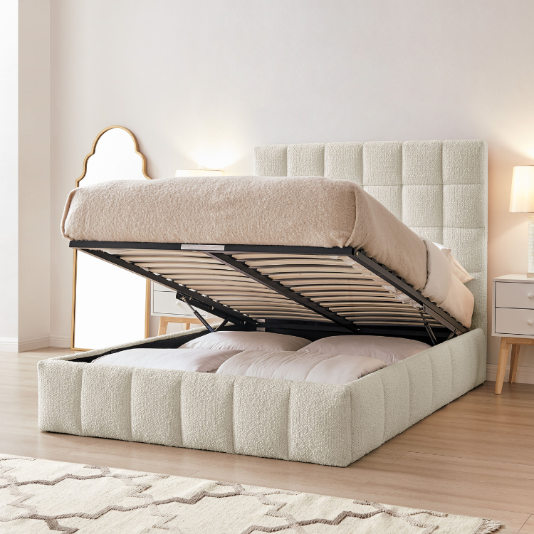 Limelight Starla Square Ottoman Bed Frame Ivory