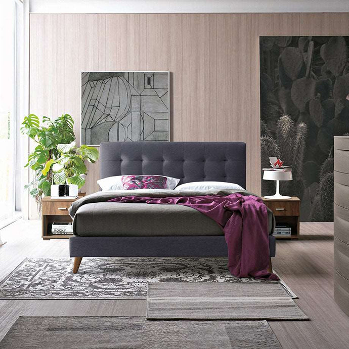 Time Living Novara Bed Frame Dark Grey