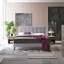 Load image into Gallery viewer, Time Living Novara Bed Frame Light Grey
