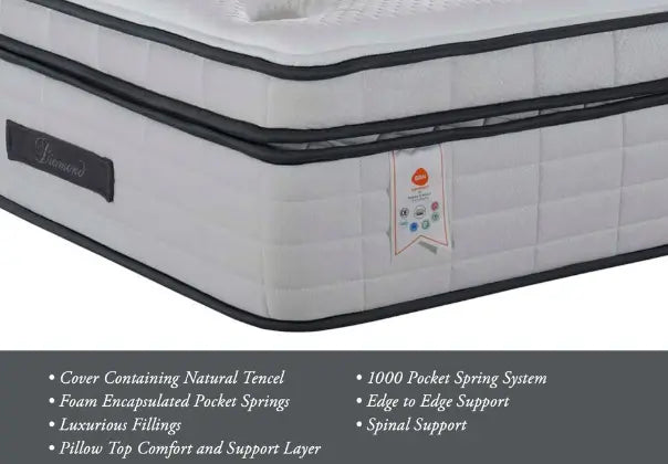 Baker and Wells Diamond 1000 Mattress - Black Friday Offer