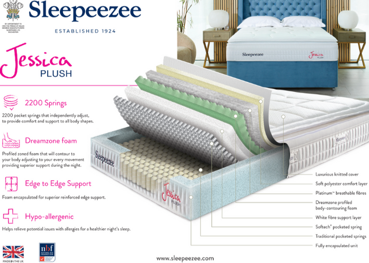 Sleepeezee Jessica 2200 Plush Mattress