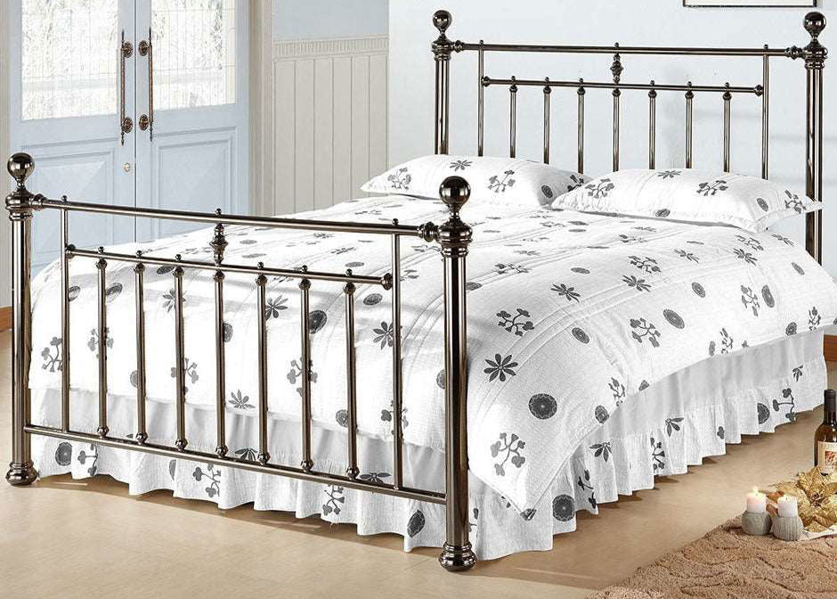Time Living Alexander Bed Frame Black Nickel