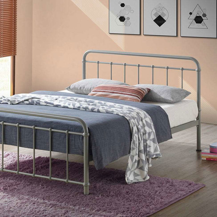 Time Living Miami Bed Frame Pebble