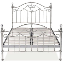 Load image into Gallery viewer, Bentley Elena Shiny Nickel Bed Frame
