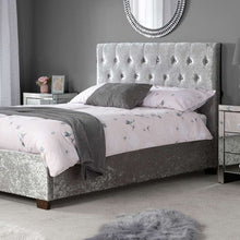 Load image into Gallery viewer, Birlea Cologne Bed Frame Crushed Steel
