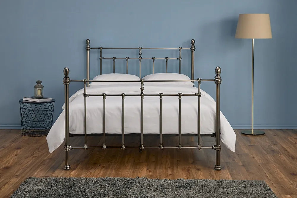 Limelight Faye Misty Black Nickel Bed Frame