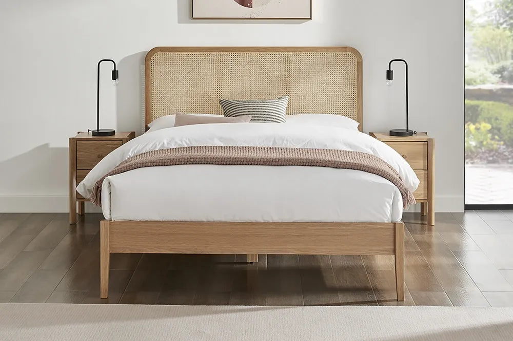 Limelight Giselle Rattan Oak Bed Frame