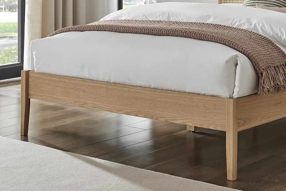 Limelight Giselle Rattan Oak Bed Frame