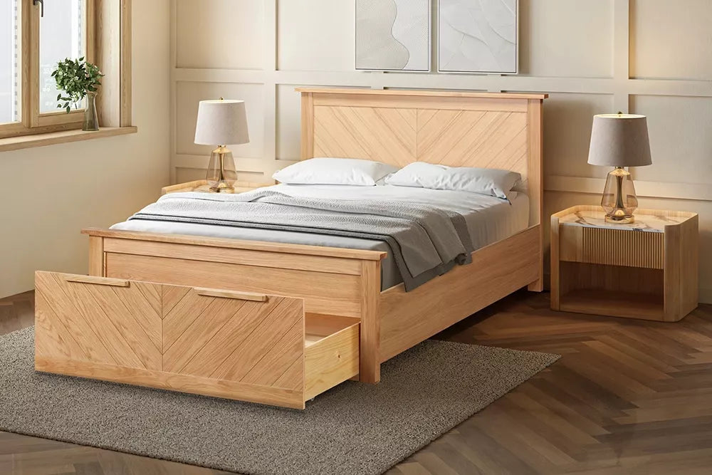 Limelight Perth Oak Storage Bed Frame