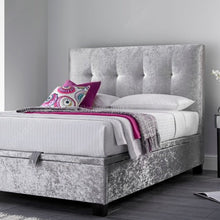Load image into Gallery viewer, Kaydian Walkworth Ottoman Bed Frame Silver
