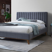 Load image into Gallery viewer, Time Living Albany Bed Frame Dark Grey
