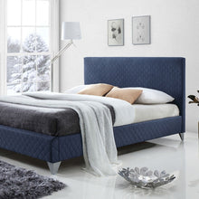 Load image into Gallery viewer, Time Living Brooklyn Bed Frame Blue
