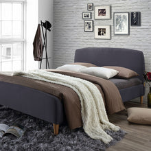 Load image into Gallery viewer, Time Living Geneva Bed Frame Dark Grey
