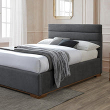 Load image into Gallery viewer, Time Living Mayfair Ottoman Bed Frame Dark Grey
